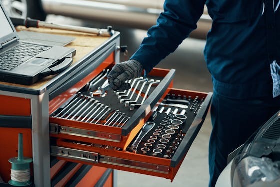 Toolbox, wrenches